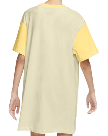 Sukienka T-shirtowa Nike Beżowa Metaliczne Logo DA1414-238 S