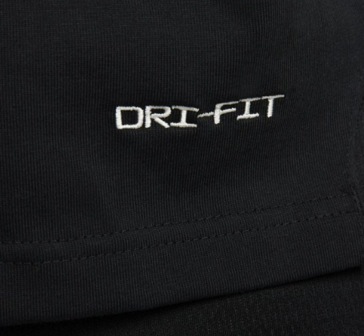 Czarny T-shirt Damski Nike Dri-FIT Cut-Off Crew DH7569-010 S