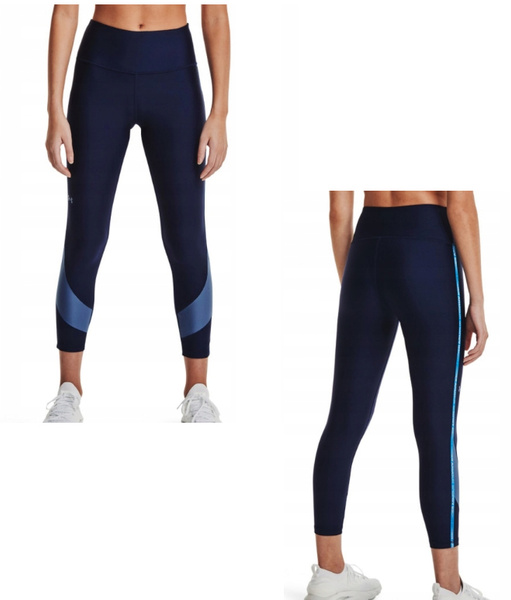Granatowe Damskie Legginsy UA HeatGear SM 1361014-410