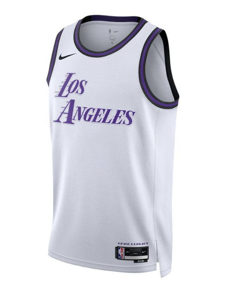 Biała Koszulka NBA Lakers City Edition S Personalizowana - DO9631100