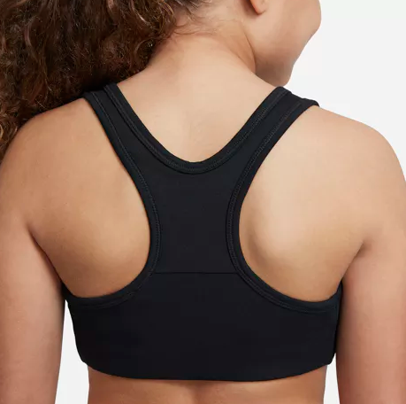 Czarny stanik dziewczęcy Nike DD7960-010 XL Swoosh Dri-FIT