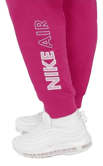 Różowe Damskie Spodnie Nike Air Fleece 3X DN4969-615
