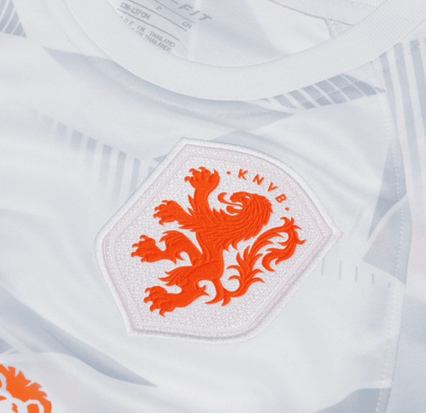 Biała Koszulka Junior Nike Netherlands CD2589101 L 147-158 cm