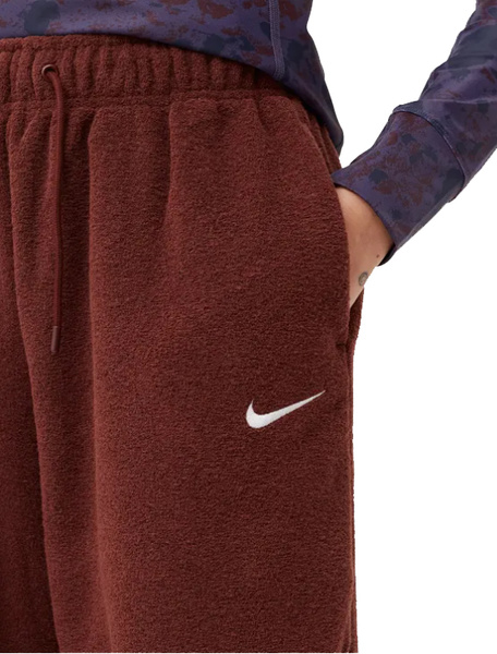 Brązowe Spodnie Nike DD5110-273 L Damskie Plush Jogger