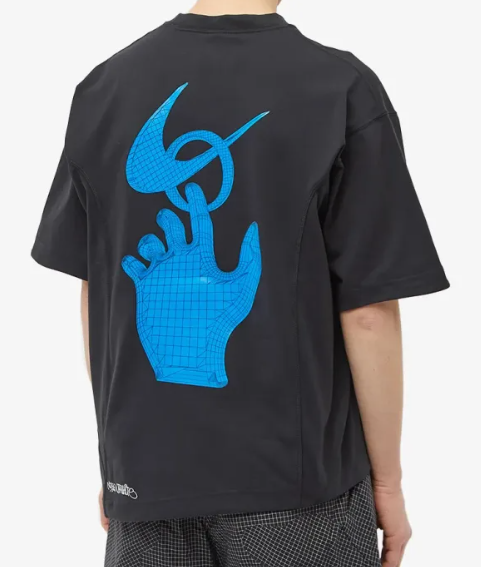 Nike Koszulka Asymetryczna z Grafiką - Czarna - Męska - DN1757-010 - Rozmiar L