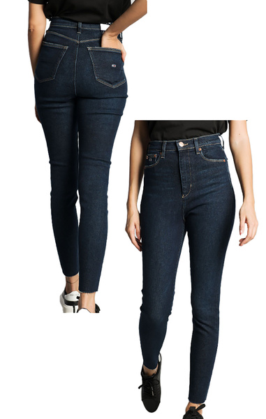 Granatowe Jeansy Damskie Tommy Jeans Obcisłe 25/30 – DW0DW09458