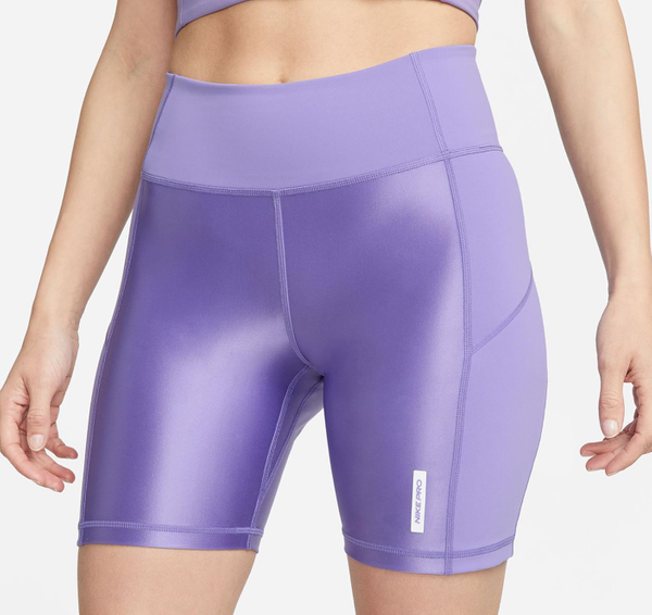 Kolarki Damskie Nike Pro Dri-FIT Fioletowe S DX0223-567