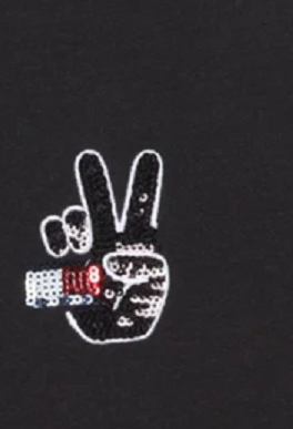 Czarna Bluzka Dziecięca Tommy Hilfiger KG0KG06340 z Króliczkiem 116 cm