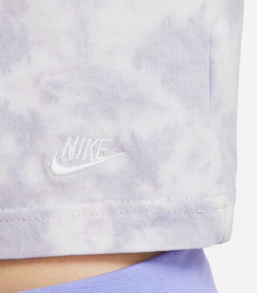 Bluzka Dziewczęca Nike Sportswear Jasnoszara z Wzorami DQ8871-569 M