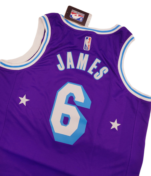 Fioletowa Koszulka NBA Lakers LeBron James City Edition M
