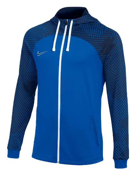 Nike Bluza Męska - Z Kapturem - Rozpinana - Niebieska - Rozmiar L - Dri-FIT Strike - DH8768-463