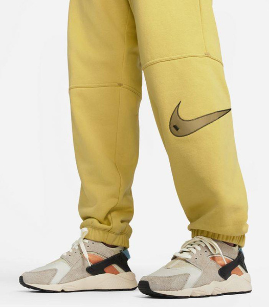 Żółte Spodnie Nike DM6205-304 L Damskie Swoosh High Rise