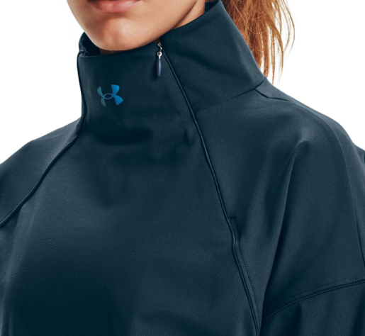 Niebieska Bluza Damska Under Armour SM Zamek 1/2 ColdGear -  1356358467