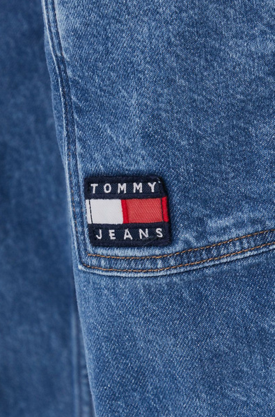 Spodnie Damskie Tommy Jeans Paperbag Niebieskie 28/30 DW0DW09903