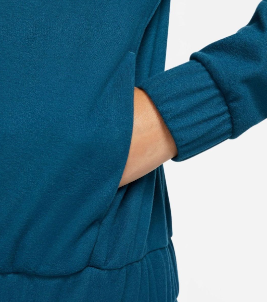 Nike Damska Bluza DQ6383460 M Niebieska Swoosh Run Rozpinana