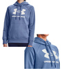 Under Armour Damska Bluza 1356318470 SM Niebieska Rival Fleece Z Kapturem
