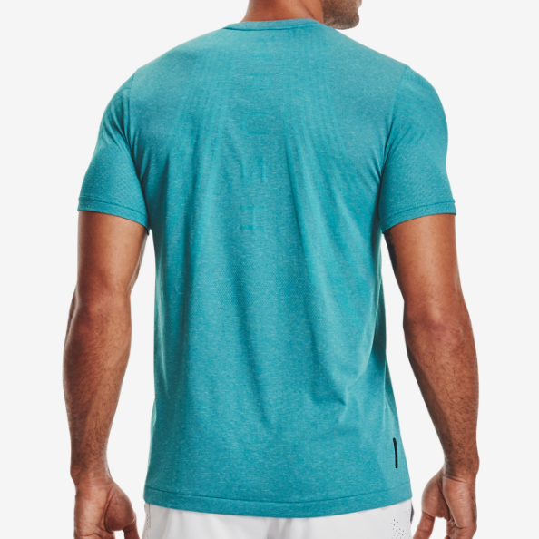 Niebieska Męska Koszulka Under Armour Rush HeatGear 1361132476 L