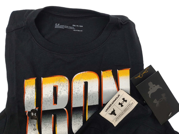 Czarny Top Damski Under Armour Project Rock Iron 1361065-001 SM