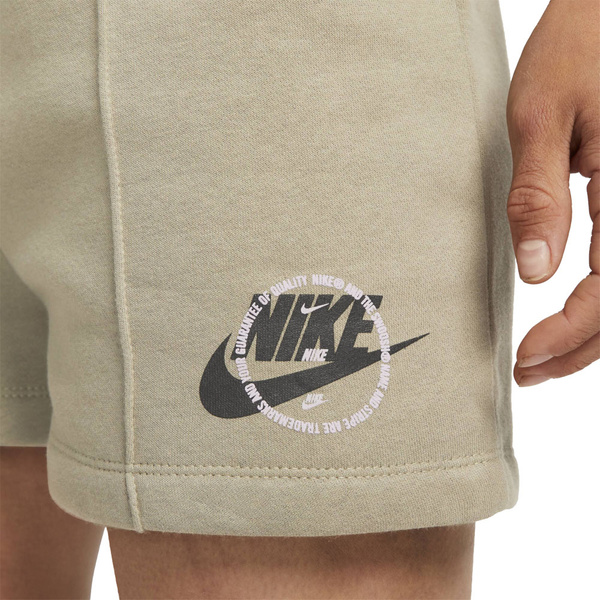 Spodenki Damskie Nike Fleece Shorts M DX5677-351 – Beżowe