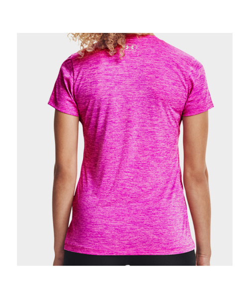 Różowy T-shirt Damski Under Armour Twisted Tech 1258568660 SM