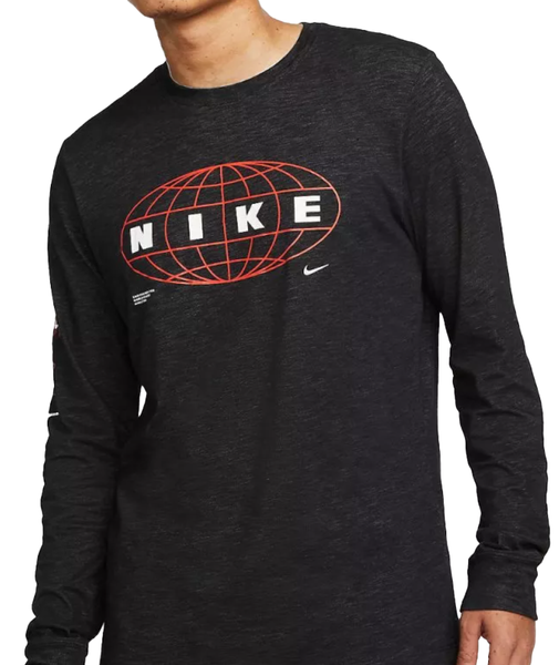 Czarna Longsleeve Koszulka Nike DR7541-010 M Męska Wild