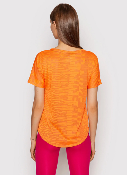 Pomarańczowa damska koszulka Nike Air Running CZ9154-854 S