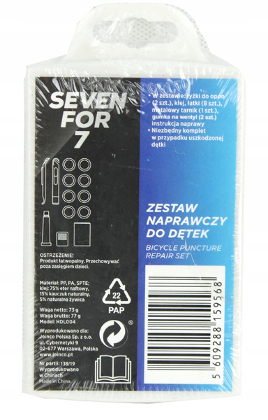 Zestaw  Naprawczy Do Dętek Seven For 7