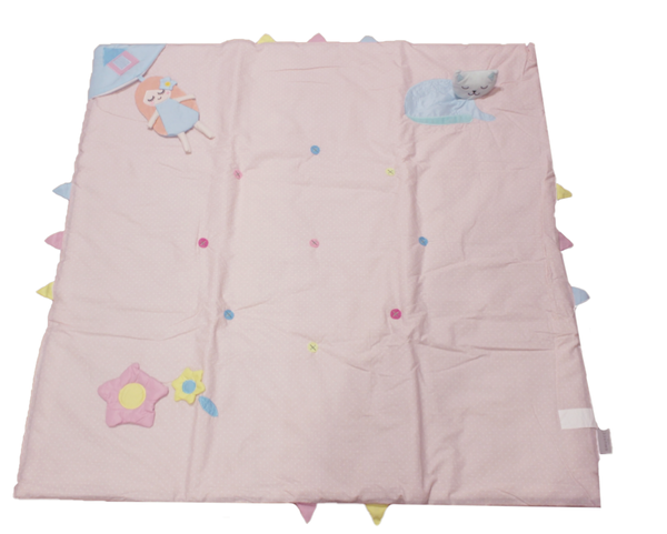 Różowa Mata Dziecięca 118 x  118 cm Bugs & Hugs