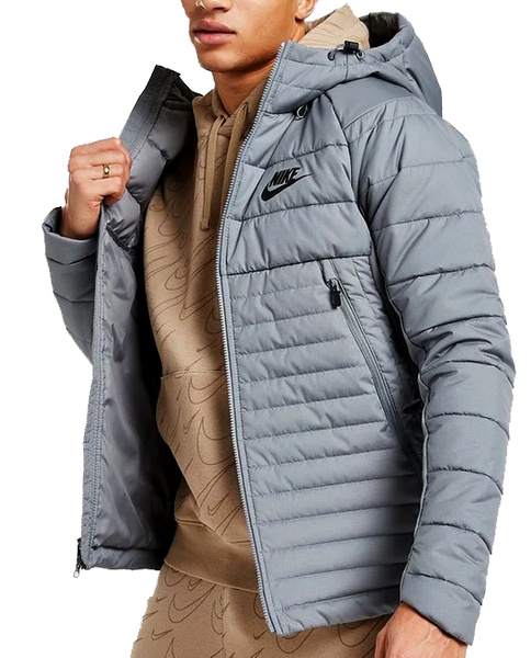 Szara Męska Kurtka Nike Sportswear Synthetic DM1794-065 XS