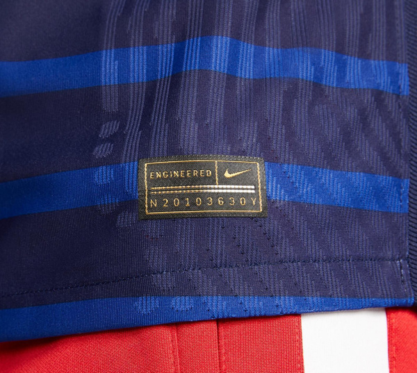 Ciemnoniebieska Koszulka Junior Nike Francja 2020 CD0922498 S