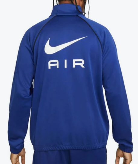 Nike Bluza Męska - Rozpinana - Niebieska - Rozmiar S - Kieszenie - Sportswear Air - DQ4221-455
