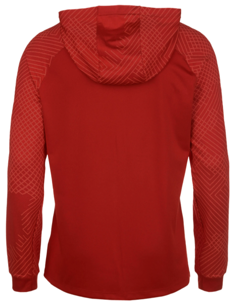 Nike Bluza Męska - Z Kapturem - Rozpinana - Czerwona - Rozmiar S - Dri-FIT Strike - DH8768-657