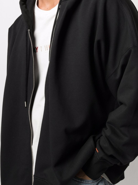 Calvin Klein Bluza Z Kapturem - Rozpinana - Czarna - Rozmiar XS - Hoodie Unisex - K10K108251BEH