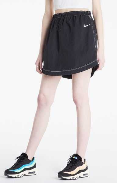 Czarna Spódnica Sportowa Nike Swoosh Wysoki Stan S DM6199-010