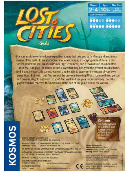 CARD  GAMES LOST CITIES  RIVALS NAUKA ANGIELSKIEGO