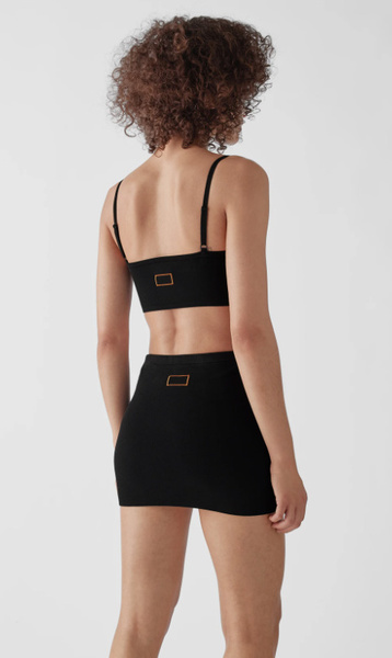 Top Bralette Calvin Klein K20K203721BEH Czarny S Krótki 