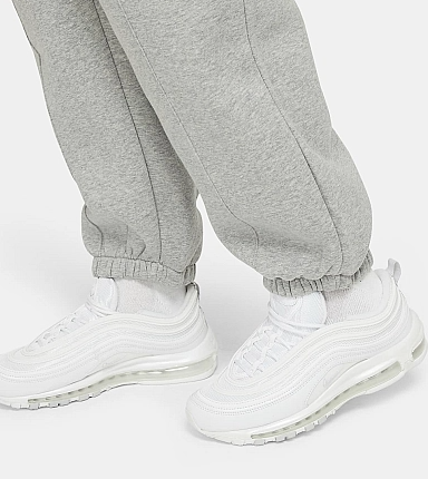 Nike Spodnie Dresowe Damskie - Joggery - Szare - NSW Fleece - DH1045-063 - Plus Size - Rozmiar 3X