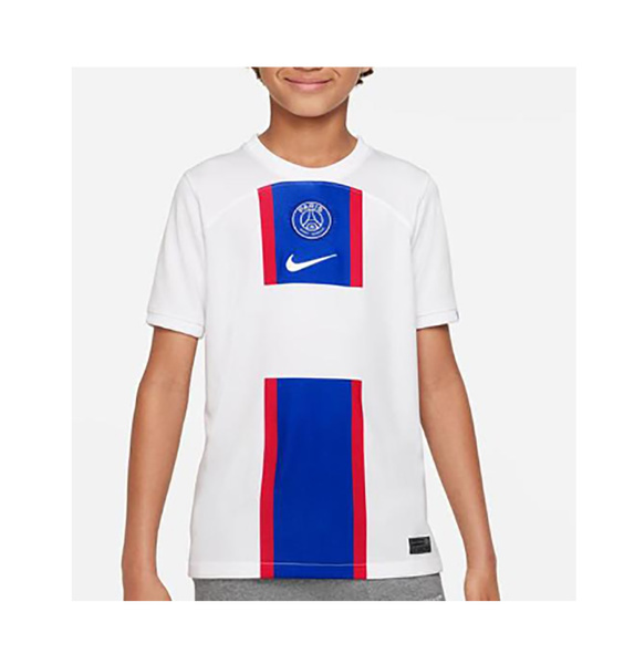Dziecięca Koszulka PSG Nike Stadium Third 22/23 DN2740-101 XS (122-128 cm) Biała