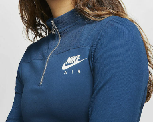 Niebieski Longsleeve Nike Air Crop Top XL CJ3108-432