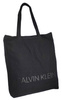 Czarna Shoperka Calvin Klein Bawełna z Logo