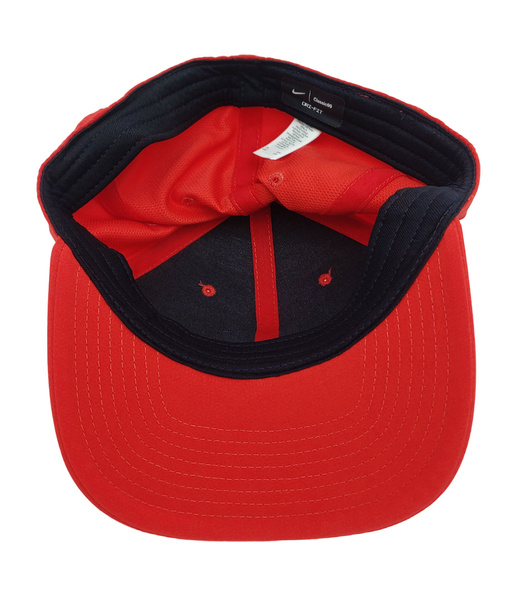 Czerwona Czapka Nike Classic99 DC3979657 L/XL z Czarnym Logo