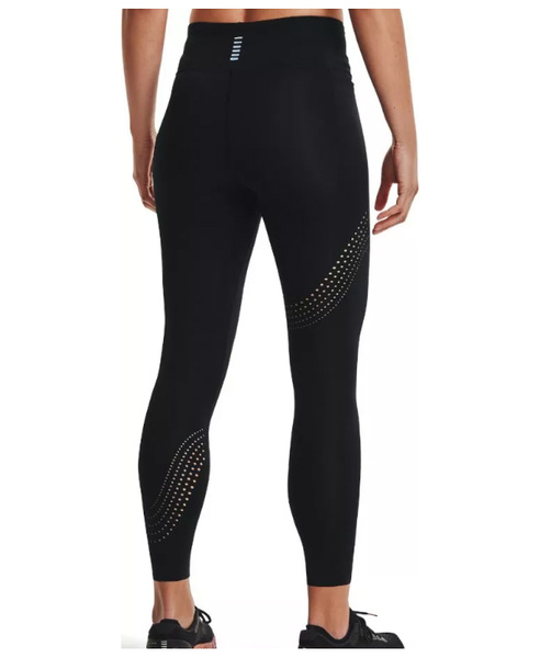 Czarne Damskie Legginsy Under Armour Run Speedpocket 1361382001 S/M