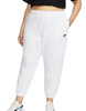Białe Spodnie Damskie Nike DV5084-100 2X Club Fleece Plus Size