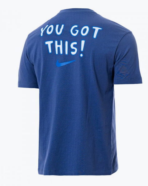 Niebieski T-shirt Damski Nike Goal Girl DH7482-410 L