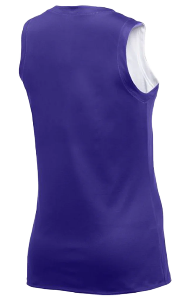 Nike Damska Koszulka - Top Dwustronny - Fioletowy i Biały - Rozmiar XL - Air Jordan Dri-FIT - AT0536-546