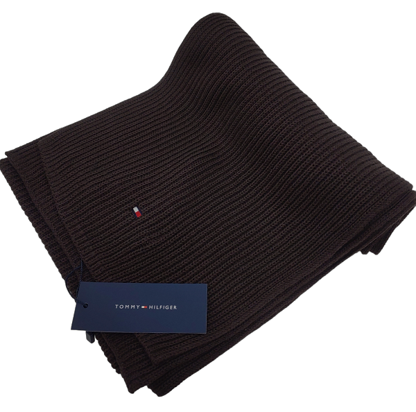 Szalik  Tommy Hilfiger bawełna Brąz