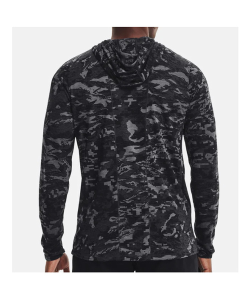 Czarna Koszulka Męska Under Armour 1361467001 L HeatGear Camo