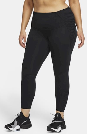 Nike Legginsy Damskie - Czarne - One Luxe - DC5385-010 - Plus Size - Rozmiar 3X 58-60