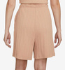 Beżowe Spodenki Nike DM6401-200 S Damskie Prążkowane