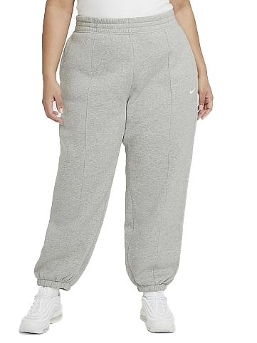 Nike Spodnie Dresowe Damskie - Joggery - Szare - NSW Fleece - DH1045-063 - Plus Size - Rozmiar 3X